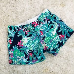 Lily Pulitzer Callahan short navy pink 4